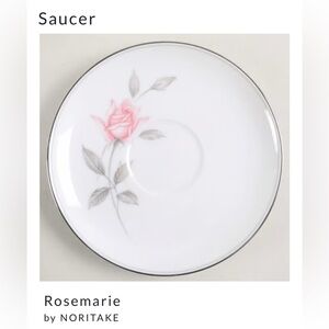 Noritake China Rosemarie 6044  Dinnerware Saucer